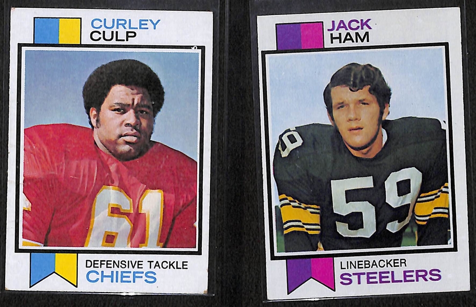 1973 Topps Football Base Complete Set Card #s 1-528 Featuring Franco Harris and Stabler Rookies