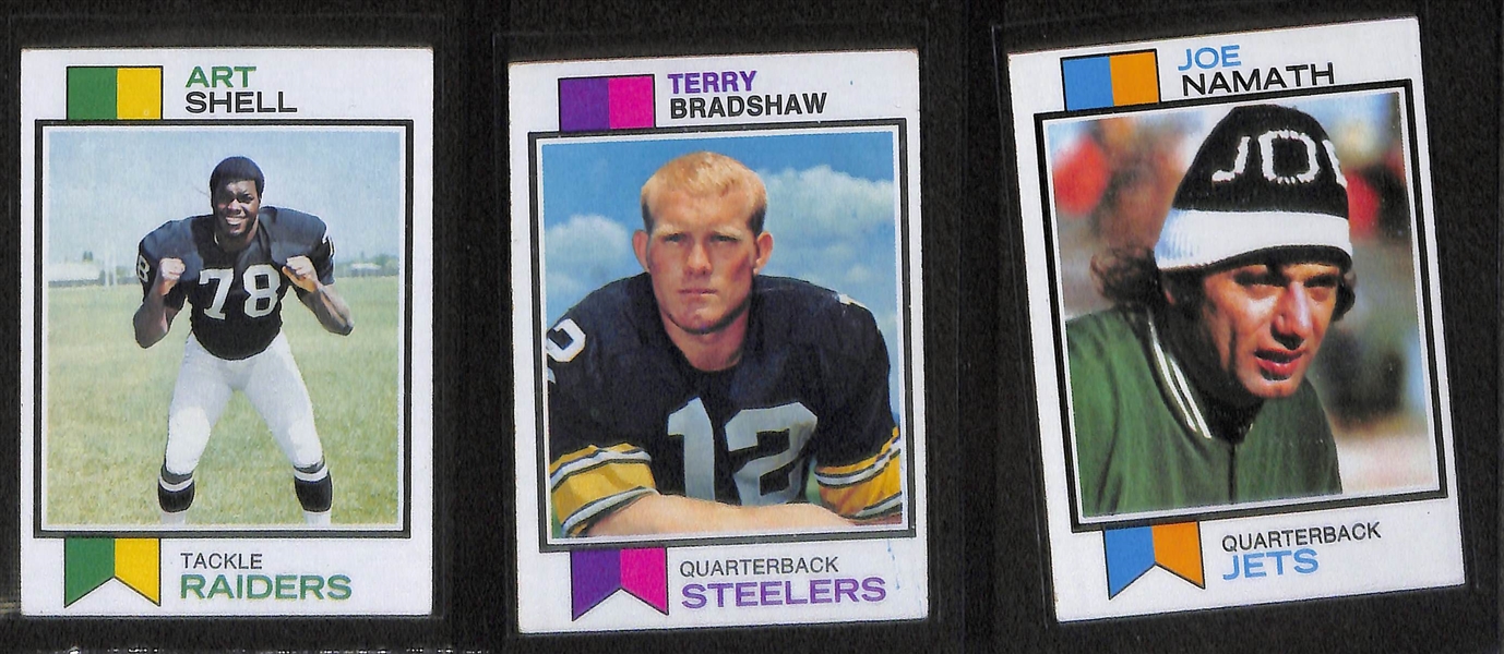 1973 Topps Football Base Complete Set Card #s 1-528 Featuring Franco Harris and Stabler Rookies