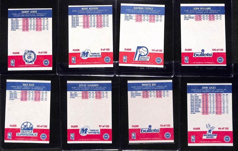 1987-88 Fleer Basketball Complete Set (All 132 Cards) w. Michael Jordan #59 Graded PSA 4