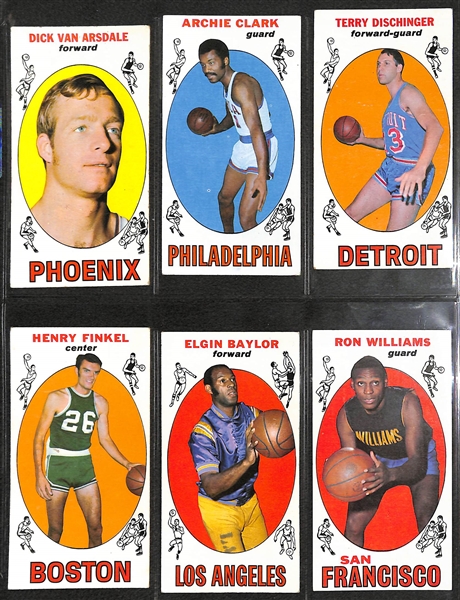 1969-70 Topps Basketball Near Complete Set - Missing Only 2 Cards - w. Wilt Chamberlain & Frazier RC