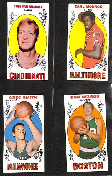 1969-70 Topps Basketball Near Complete Set - Missing Only 3 Cards - w. Wilt Chamberlain & Frazier RC