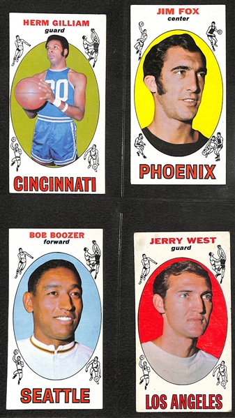 1969-70 Topps Basketball Near Complete Set - Missing Only 3 Cards - w. Wilt Chamberlain & Frazier RC