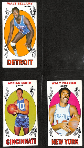 1969-70 Topps Basketball Near Complete Set - Missing Only 3 Cards - w. Wilt Chamberlain & Frazier RC