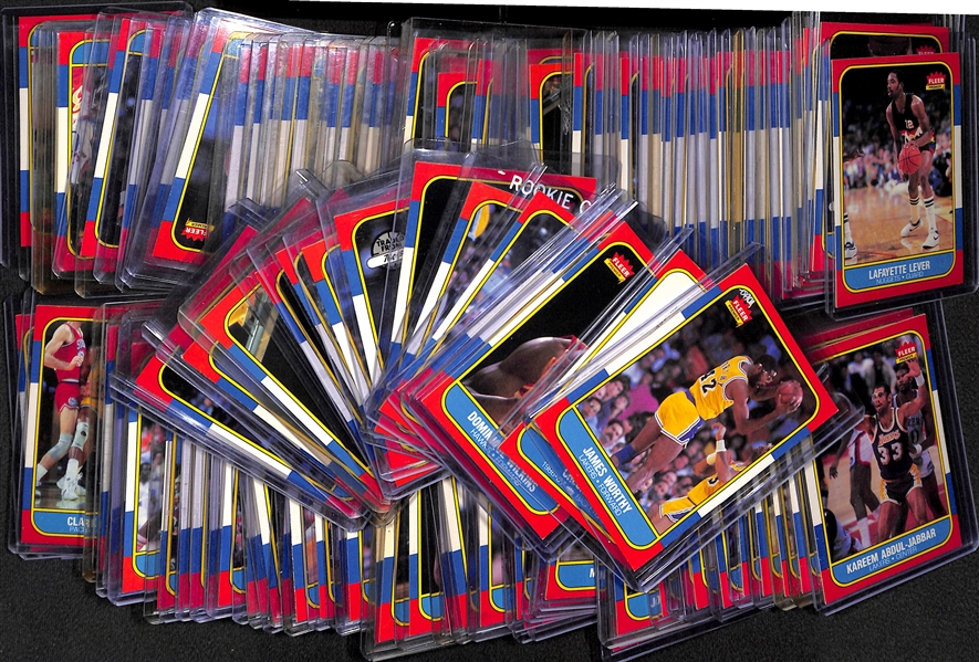 1986 Fleer Basketball Near Complete Set 131/132 (Missing Jordan)