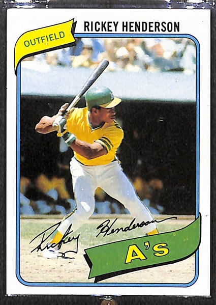 1980 Topps Baseball Complete Set Featuring Rickey Henderson Rookie