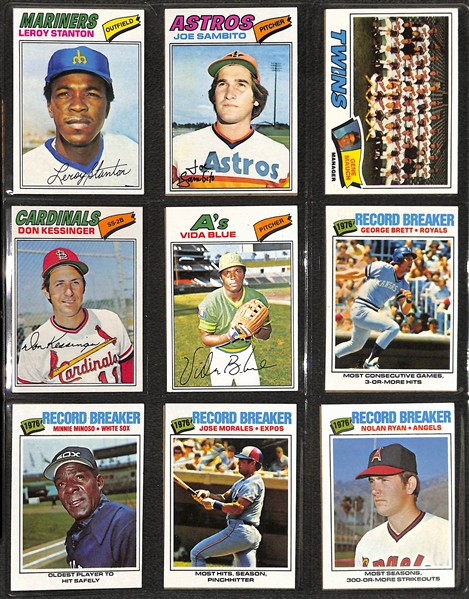 1977 Topps Baseball Complete Set of 660 cards Inc. Dawson, Sutter and Murphy Rookie Cards