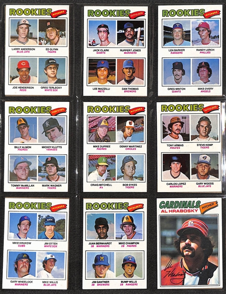 1977 Topps Baseball Complete Set of 660 cards Inc. Dawson, Sutter and Murphy Rookie Cards