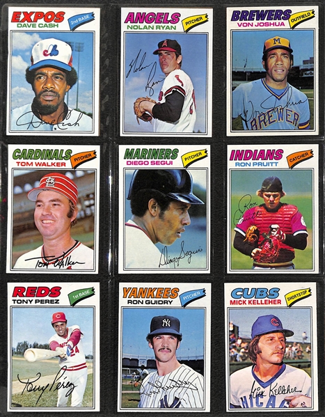 1977 Topps Baseball Complete Set of 660 cards Inc. Dawson, Sutter and Murphy Rookie Cards