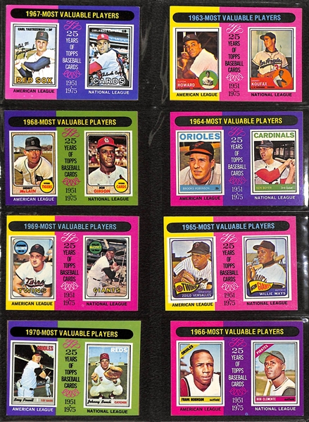 1975 Topps Baseball Complete set of 660 Cards Featuring George Brett Rookie PSA 7