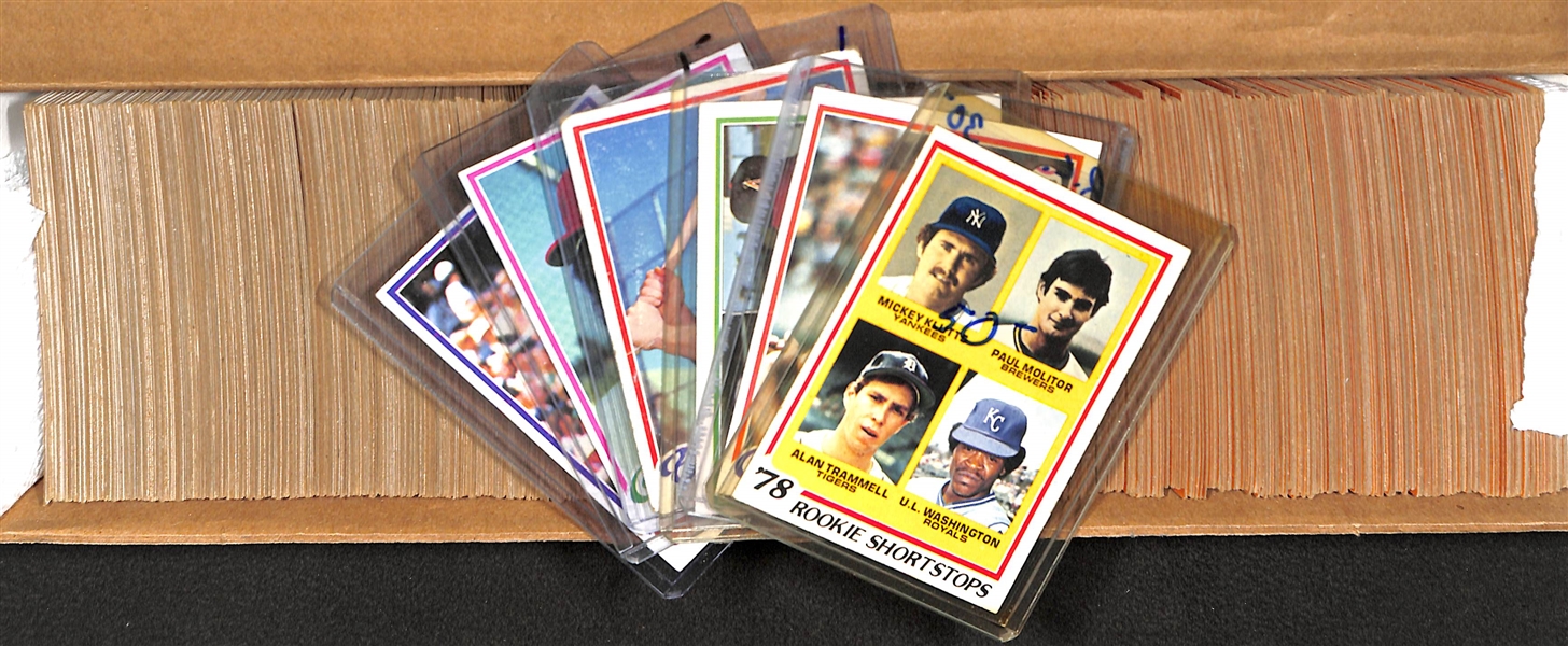 1978 Topps Baseball Complete Set Featuring Paul Molitor and Eddie Murray Rookies