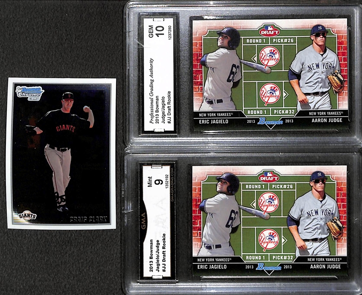 Lot of (120+) 2010/2011/2013 Bowman Baseball Rookies Featuring Goldschmidt Autographs, Gary Sanchez, Judge
