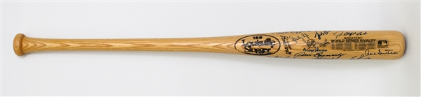 Louisville Slugger Baseball Bat Signed by 26 Members of the Yankees and Dodgers Inc. Berra, Rizzuto (JSA Sticker)