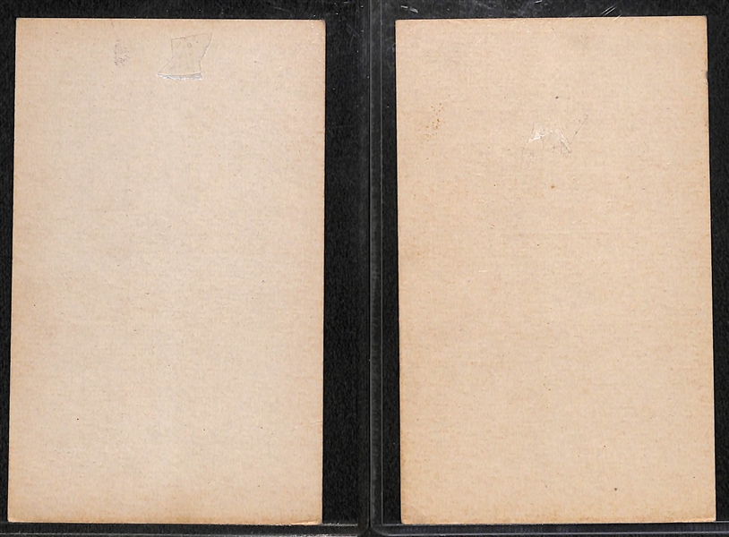 Lot of (2) 1938 Four-On-One Exhibit Cards Featuring Ott, Hubbell and Dizzy Dean