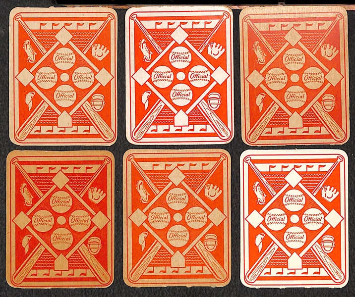 1951 Topps Redback Complete Set of 52 Cards + (2) Variations