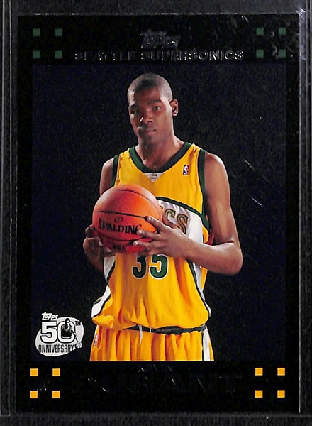 Lot of (18) Early 2000s Basketball Stars Featuring Lebron James and Kevin Durant Rookie Cards