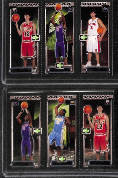 Lot of (18) Early 2000s Basketball Stars Featuring Lebron James and Kevin Durant Rookie Cards