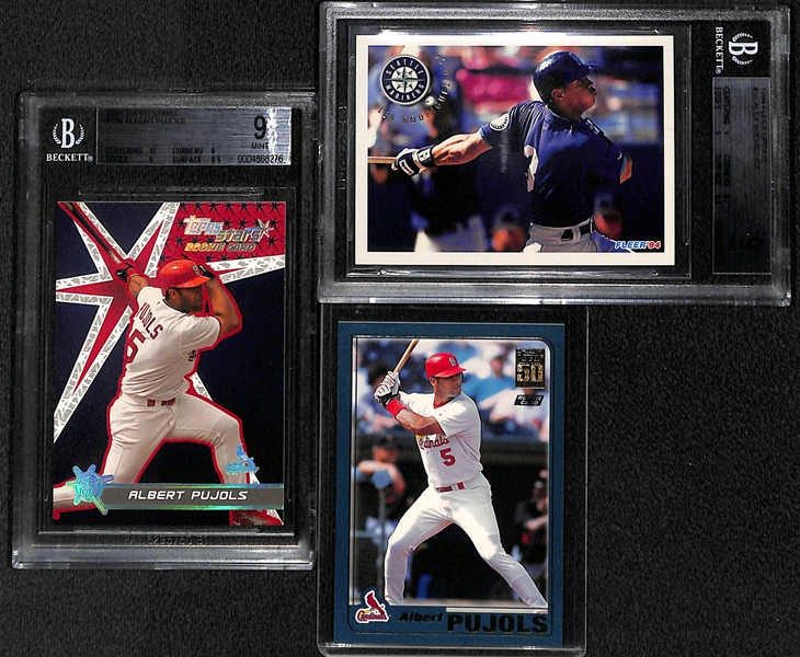 Albert Pujols and Alex Rodriguez Graded Rookie Lot