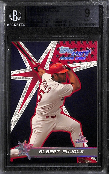 Albert Pujols and Alex Rodriguez Graded Rookie Lot