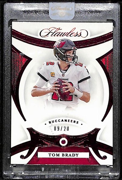 2020 Flawless Tom Brady Ruby Diamond #d 09/20