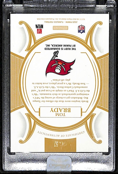 2020 Flawless Tom Brady Ruby Diamond #d 09/20