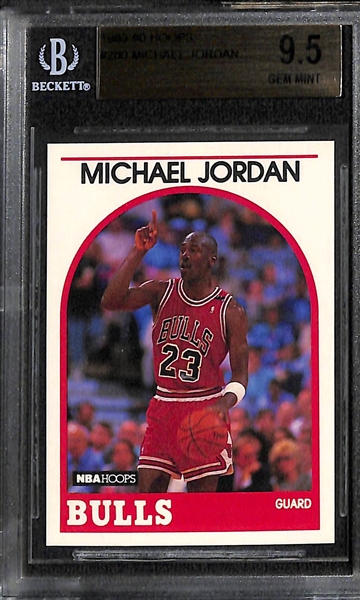 Lot of (4) Early 1990s Graded Michael Jordan Cards