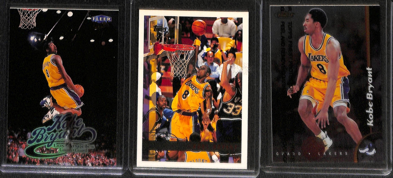 Lot of (7) Kobe Bryant Basketball Cards Featuring 1996-97 SP Graded BGS 9.5 Gem Mint