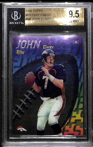 (5) Football Stars Rookies and Inserts Graded Lot Inc. Aikman Rookies, Barry Sanders, John Elway
