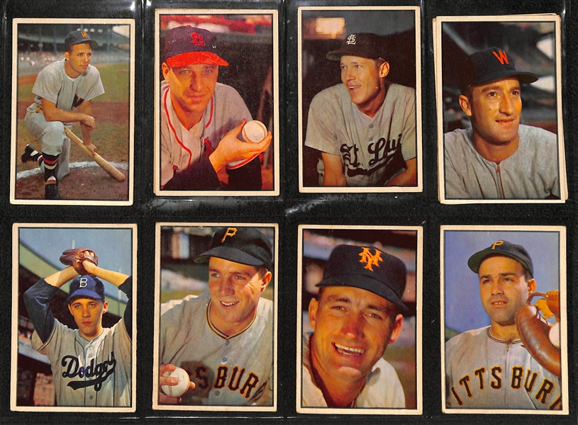 (55) 1953 & (31) 1955 Bowman Baseball Cards w. Leo Durocher