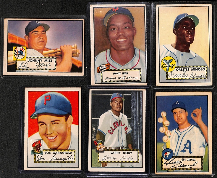 Lot of (102) Different 1952 Topps Cards, #s Range From 3-243 w. Johnny Mize