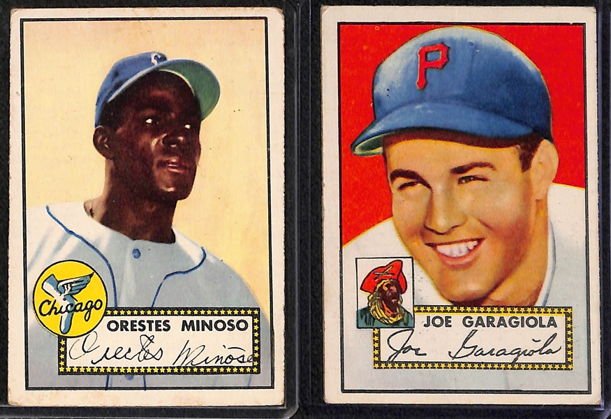 Lot of (102) Different 1952 Topps Cards, #s Range From 3-243 w. Johnny Mize