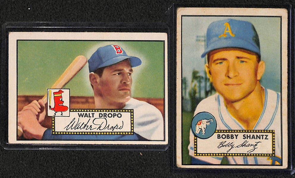 Lot of (61) Assorted 1952 Topps Baseball Cards with Minnie Minoso