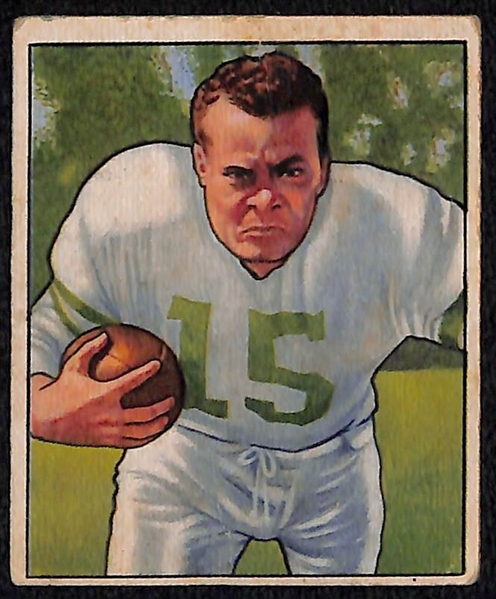 Lot of (6) 1950, (5) 1951, and (39) 1952 Large Bowman Football Cards w. 1950 Steve Van Buren