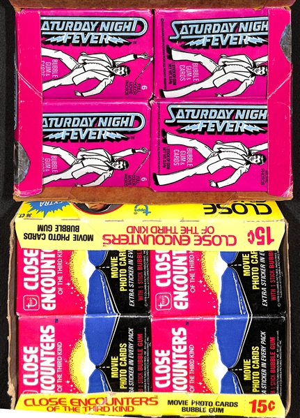 1977 Donruss Saturday Night Fever and 1978 Topps Close Encounters of the Third Kind Wax Boxes