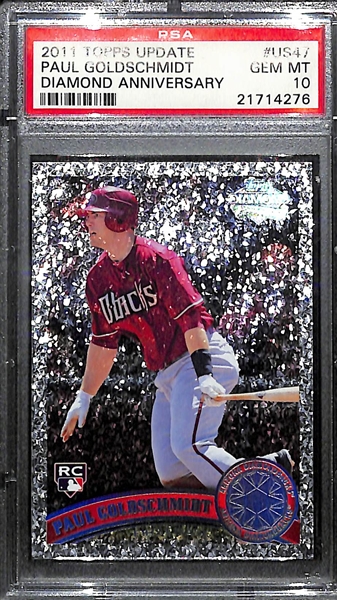 2011 Topps Update Paul Goldschmidt Diamond Anniversary Rookie Graded PSA 10