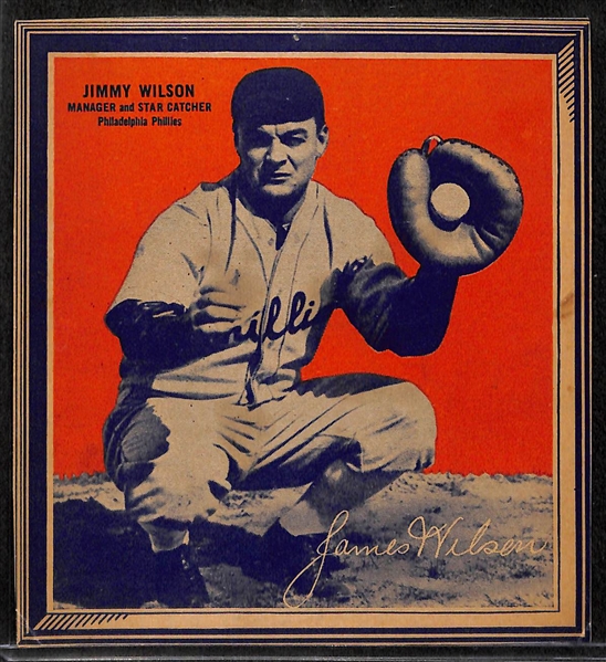  Lot of (2) 1936 Wheaties Panel Back Cards - Jimmie Foxx & Jimmy Wilson