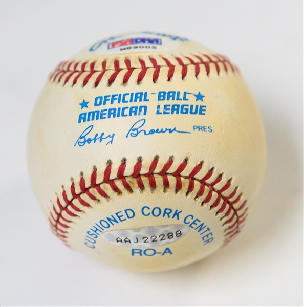Ken Griffey and Ken Griffey Jr. Autographed Baseball PSA/DNA Certified