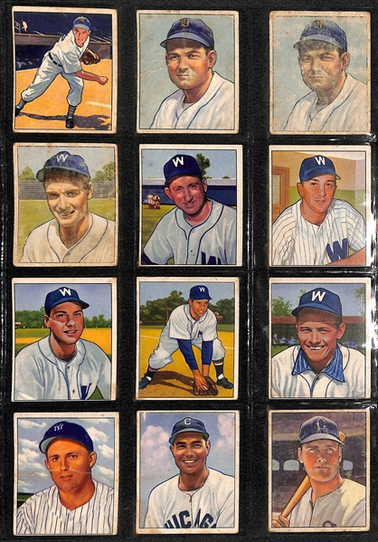 Lot of (36) 1950, (25) 1951, & (72) Assorted 1952 Bowman Baseball Cards w. 1952 Roy Campanella 