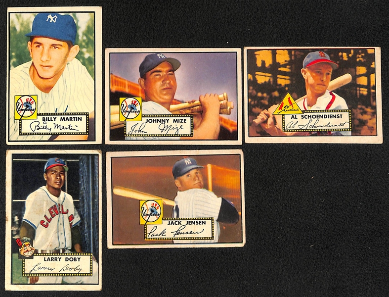 Lot of (58) 1952 Topps Baseball Cards w. Billy Martin