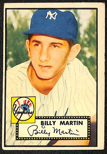 Lot of (58) 1952 Topps Baseball Cards w. Billy Martin