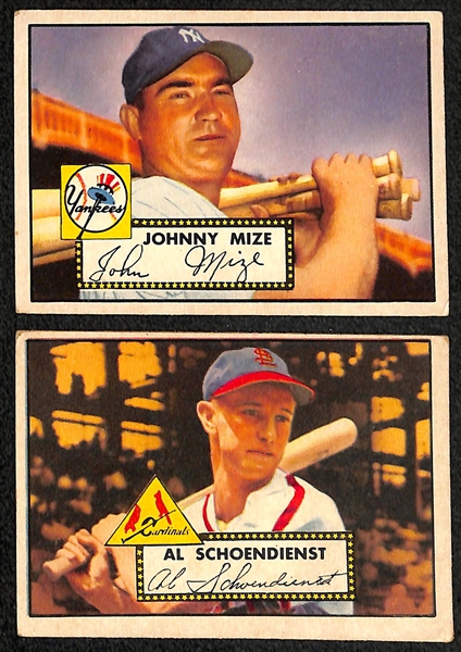 Lot of (58) 1952 Topps Baseball Cards w. Billy Martin