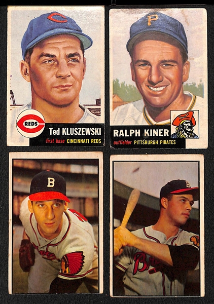 Lot of Different (105) 1953 Topps Baseball Cards w. Yogi Berra