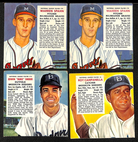 Lot of (110) 1953 Red Man Tobacco Cards Without Tabs w. Stan Musial x3