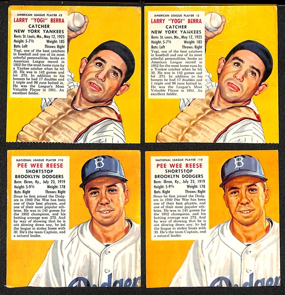 Lot of (110) 1953 Red Man Tobacco Cards Without Tabs w. Stan Musial x3