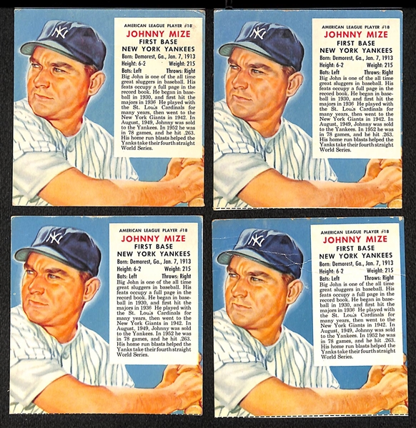 Lot of (110) 1953 Red Man Tobacco Cards Without Tabs w. Stan Musial x4