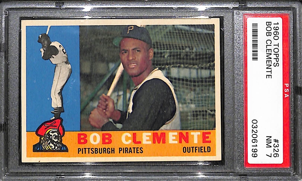 1960 Topps Roberto Clemente # 326 Graded PSA 7