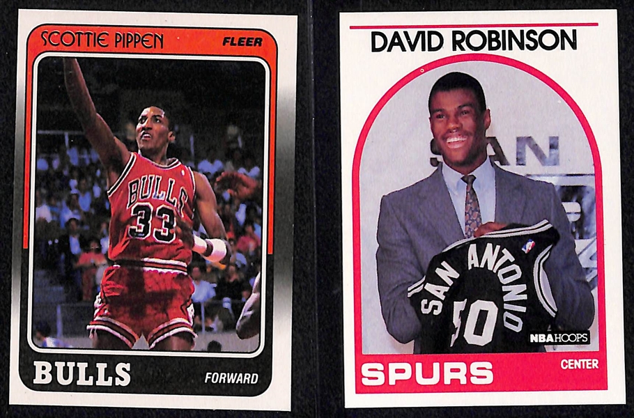 (5) 1980s NBA Rookies Featuring Karl Malone, Scottie Pippen, David Robinson