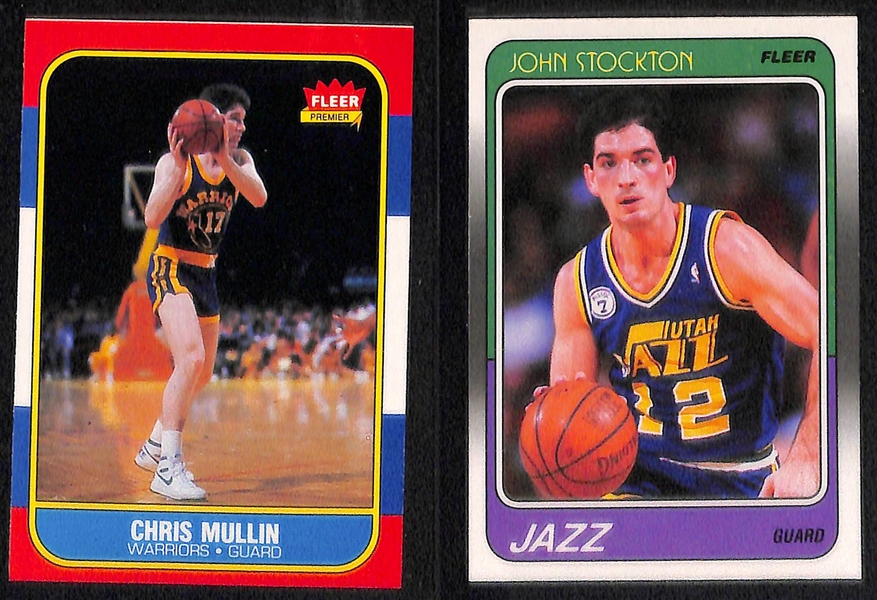 (5) 1980s NBA Rookies Featuring Karl Malone, Scottie Pippen, David Robinson