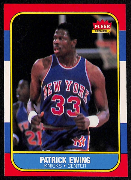 (3) 1986-87 Fleer Rookie Lot Inc. Charles Barkley, Patrick Ewing, and Clyde Drexler 