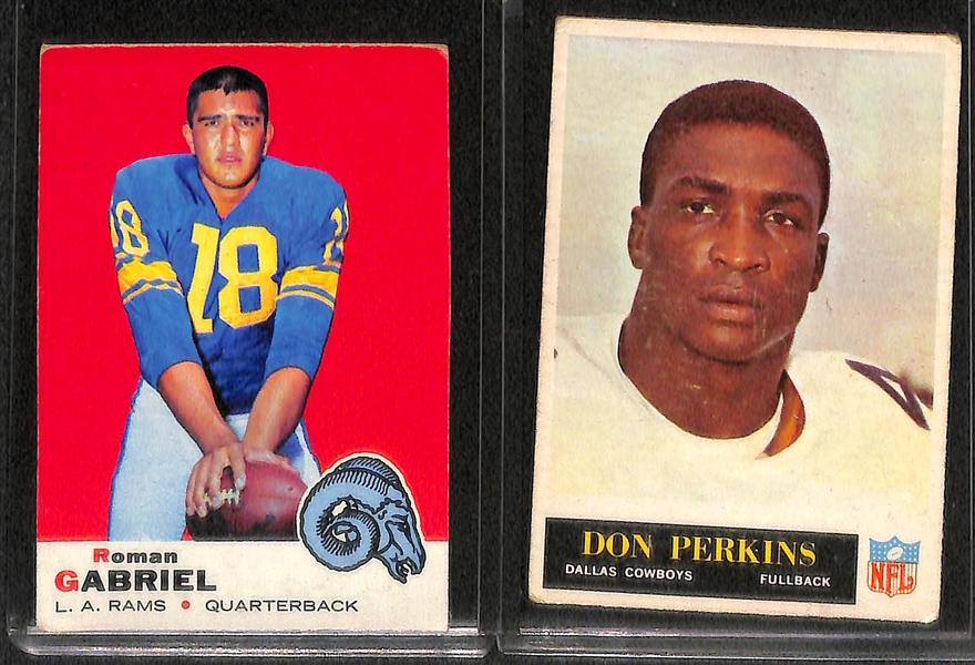 (9) 1960s and Early 70s Football and Basketball w. (2) Larry Csonka Rookies
