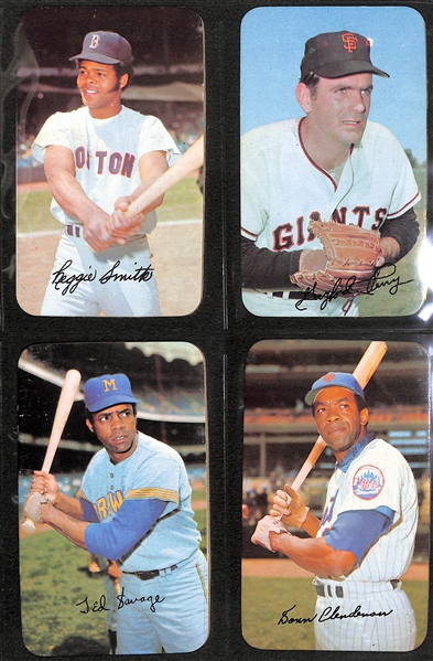  1971 Topps Super Partial Set - 55 of 63 Cards w. Hank Aaron